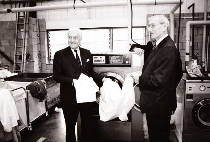 Kington opening – 1990s With MP, Peter Temple-Morris and Paragon MD, Derek Stevens
